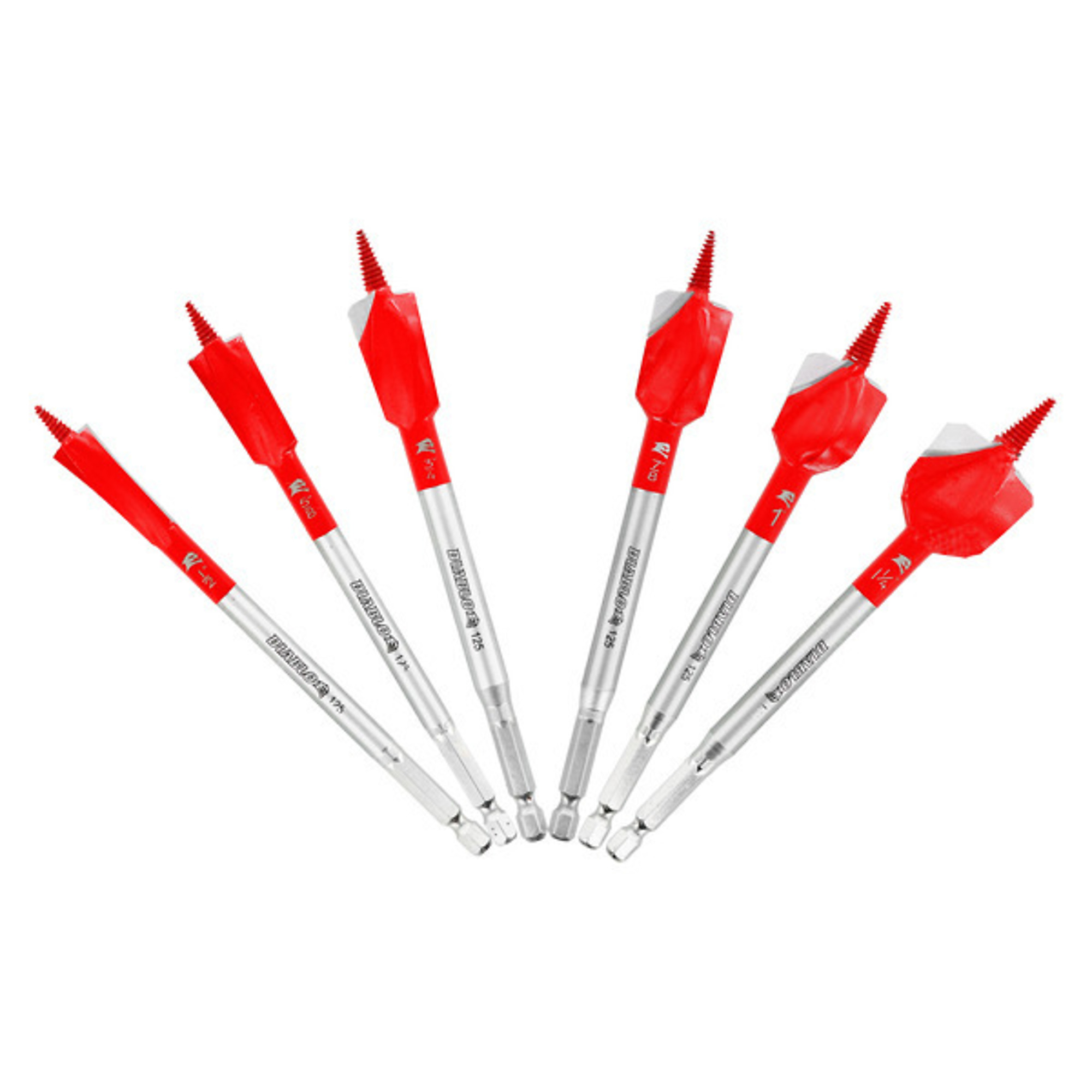 Diablo Tools, 6 pc Spade Bit Set for Nail-Embedded Wood, Size (SAE) Multiple in, Included (qty.) 6 Model# DSPD4920-S6